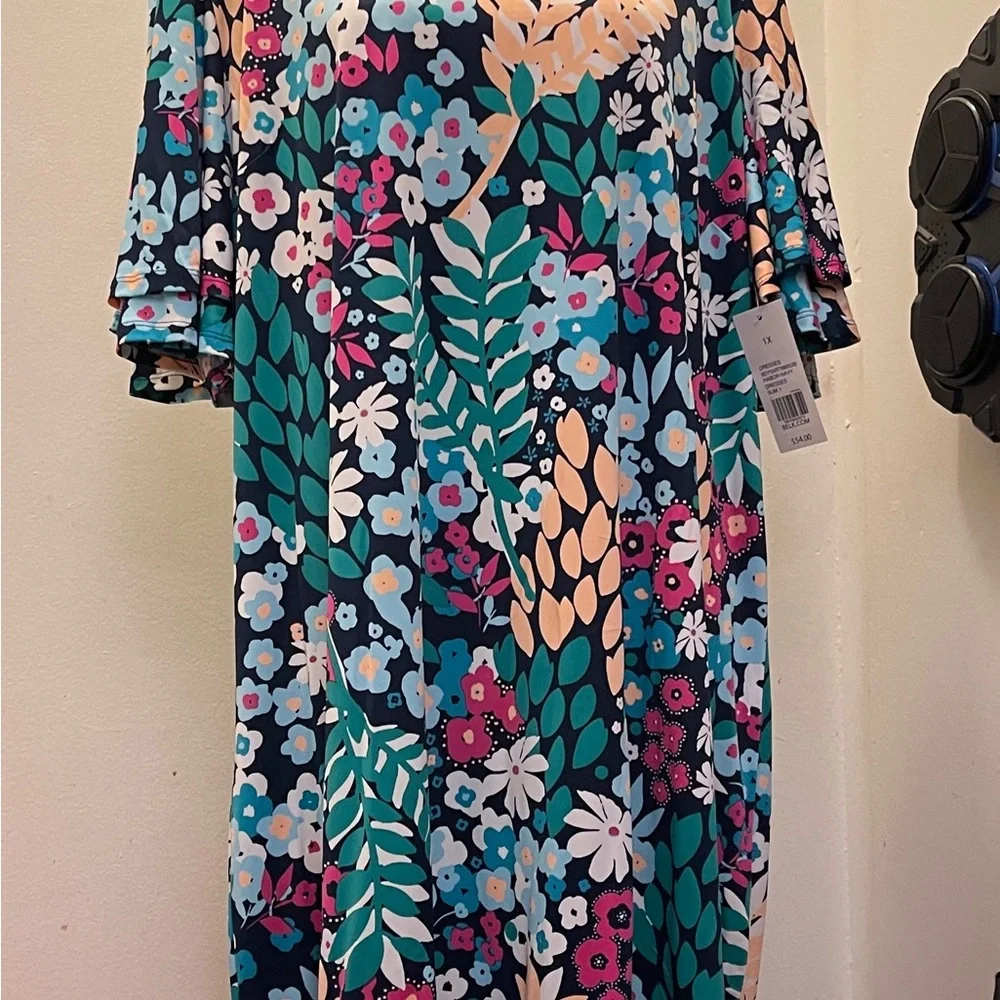 Kim Rogers Floral Midi Dress - Multicolor - Picture 4 of 6